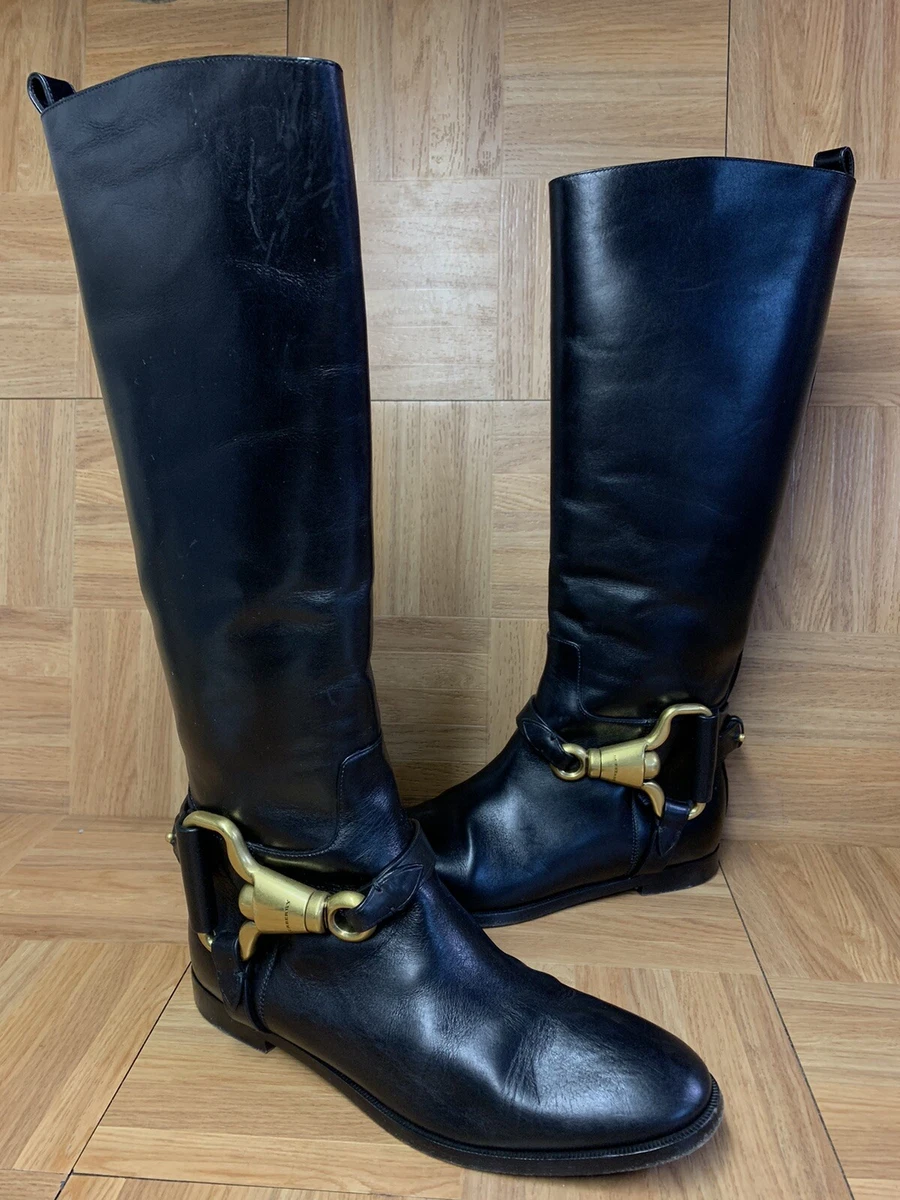 Burberry equestrian boots deals