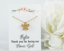 Flower Girl Jewelry, Flower Girl Necklace,Flower Girl Gift, Flower Girl Proposal