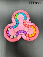 Magic Bean Rotating Fidget Spinner - Pink