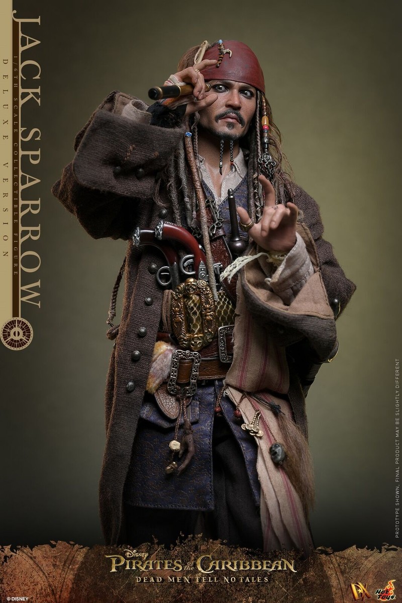 In Stock New Hot Toys DX38 Pirates of the Caribbean Jack Sparrow
