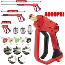 4000 PSI High Pressure Washer Gun with Replacement Extension Wand 5 Nozzle Tips