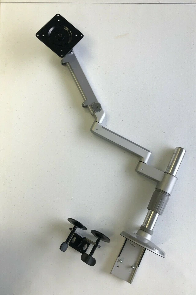 HumanScale M2 M/FLEX Single Monitor Arm Straight Link 12" Post CLAMP MOUNT - Image 2 of 4