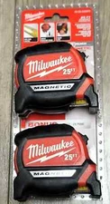 Milwaukee 2 Piece 25' Magnetic Measuring Tape Set #48-22-0325FX BRAND NEW