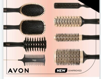 AVON ADVANCE TECHNOLOGIES HAARBÜRSTEN Stylingkissen Paddel Rundkamm Rückenkamm