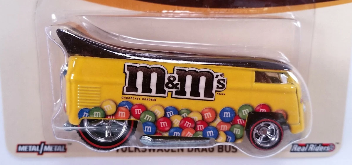 2015 Hot Wheels M&M Volkswagen Drag Bus Pop Culture Series Real 