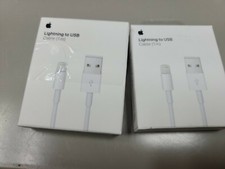 2 units Apple MD818AMA 1M Lightning to USB Cable - White