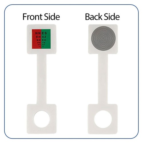 Fixation Stick Vision Tester - Test Della Vista Per Bambini Con Animali Carini, Uso Domestico E Scolastico, Plastica Robusta