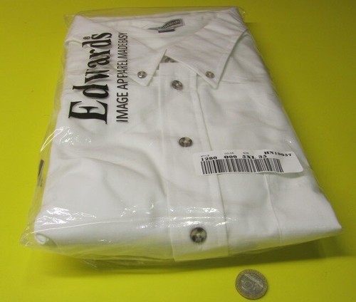 Men's Long Sleeve Edwards White Shirt Poplin 1280 S, XL, 4XL, 5XL - Picture 28 of 33