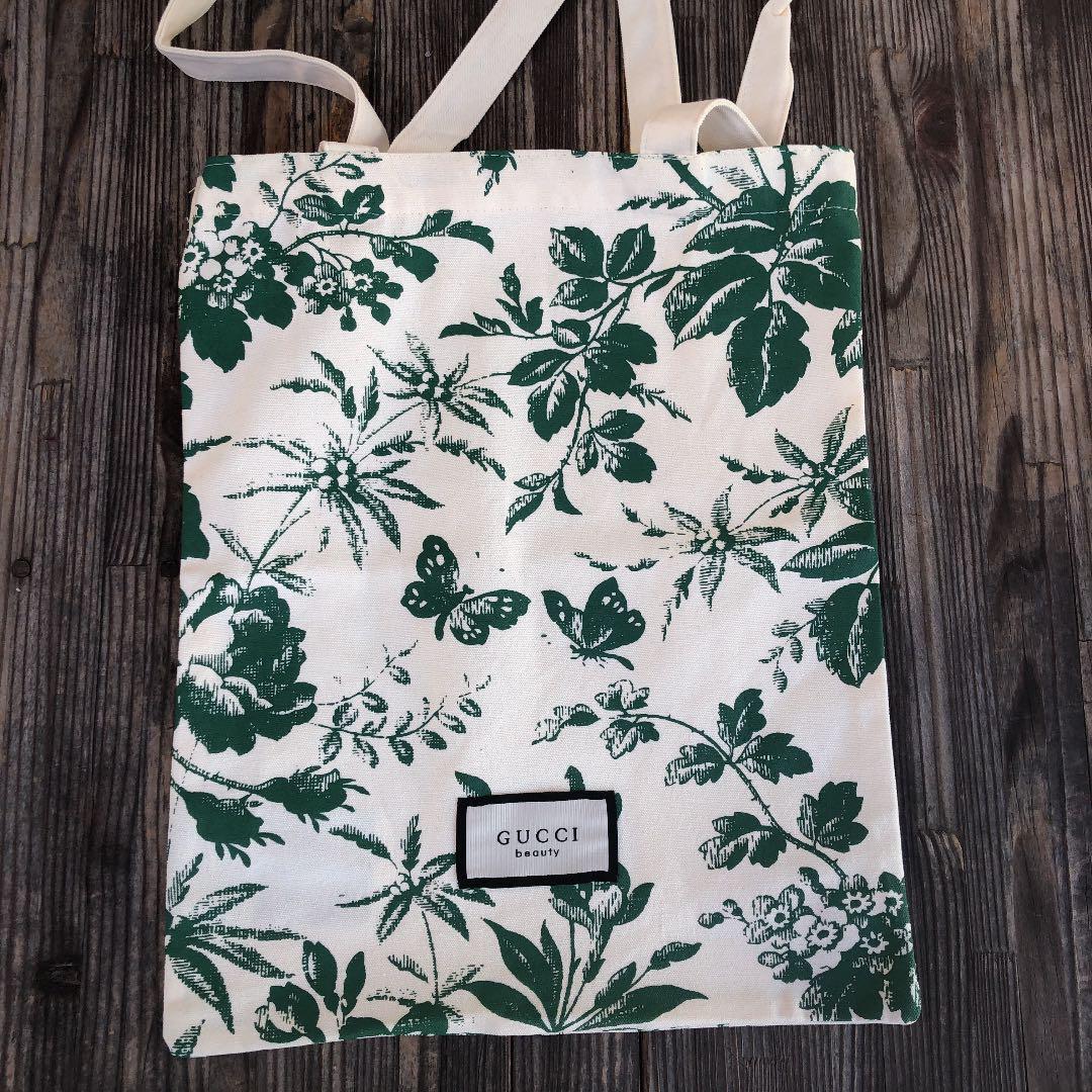 Gucci Genuine Green Novelty Amenity Tote Bag New