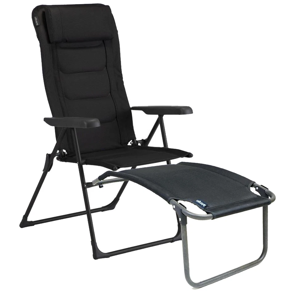 VANGO HAMPTON DLX CHAIR & FOOTSTOOL RECLINING CAMPING SEAT GARDEN BBQ BEACH