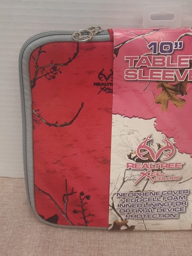 Realtree Camo 10" Protective Neoprene Tablet Sleeve Pink Camo Brand New - Picture 2 of 6