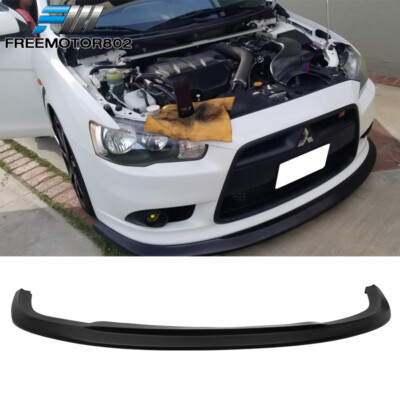 #ad Fits 09 15 Mitsubishi 9Gen Lancer Ralliart Models PU STI Style Front Bumper Lip $82.99