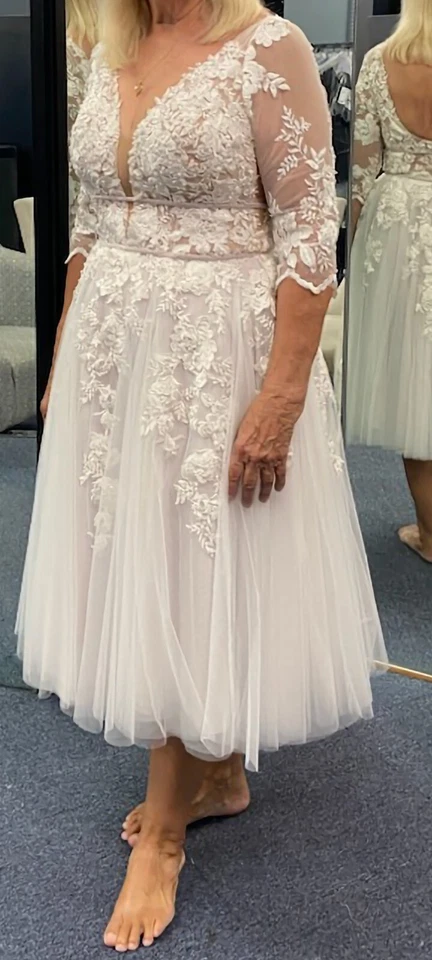 VESTIDO DE NOVIA MORILEE by MADELAINE GARDNER-PERSONALIZADO Re-ESTILO-ÚNICO-TALLA 14(12) Foto 2 de 4