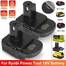 1Pcs USB Adapter Converter for Dewalt 18V/20V Battery to for Ryobi 18V Tool