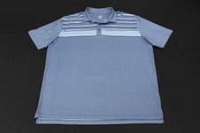 Callaway Opti Dri Polo Shirt Men's 2XL Blue Striped Performance Golf Stretch