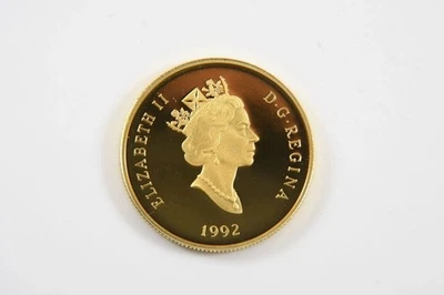 Goldmünze Canada, 100 Dollar, 350 Jahre Montreal, 1992 mit Etui - Bild 1 von 4