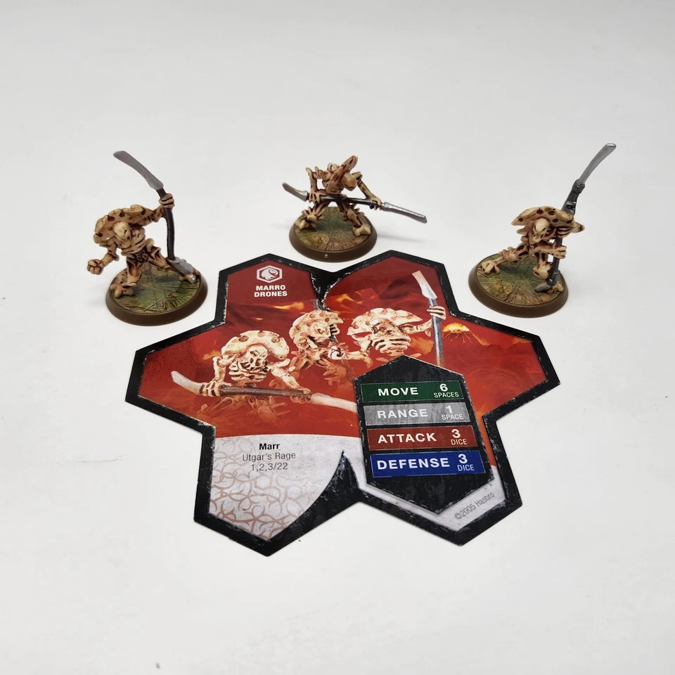 Juego completo de 2 figuras y tarjetas del ejército Heroscape Utgar's Rage Wave envío gratuito Foto 4 de 4