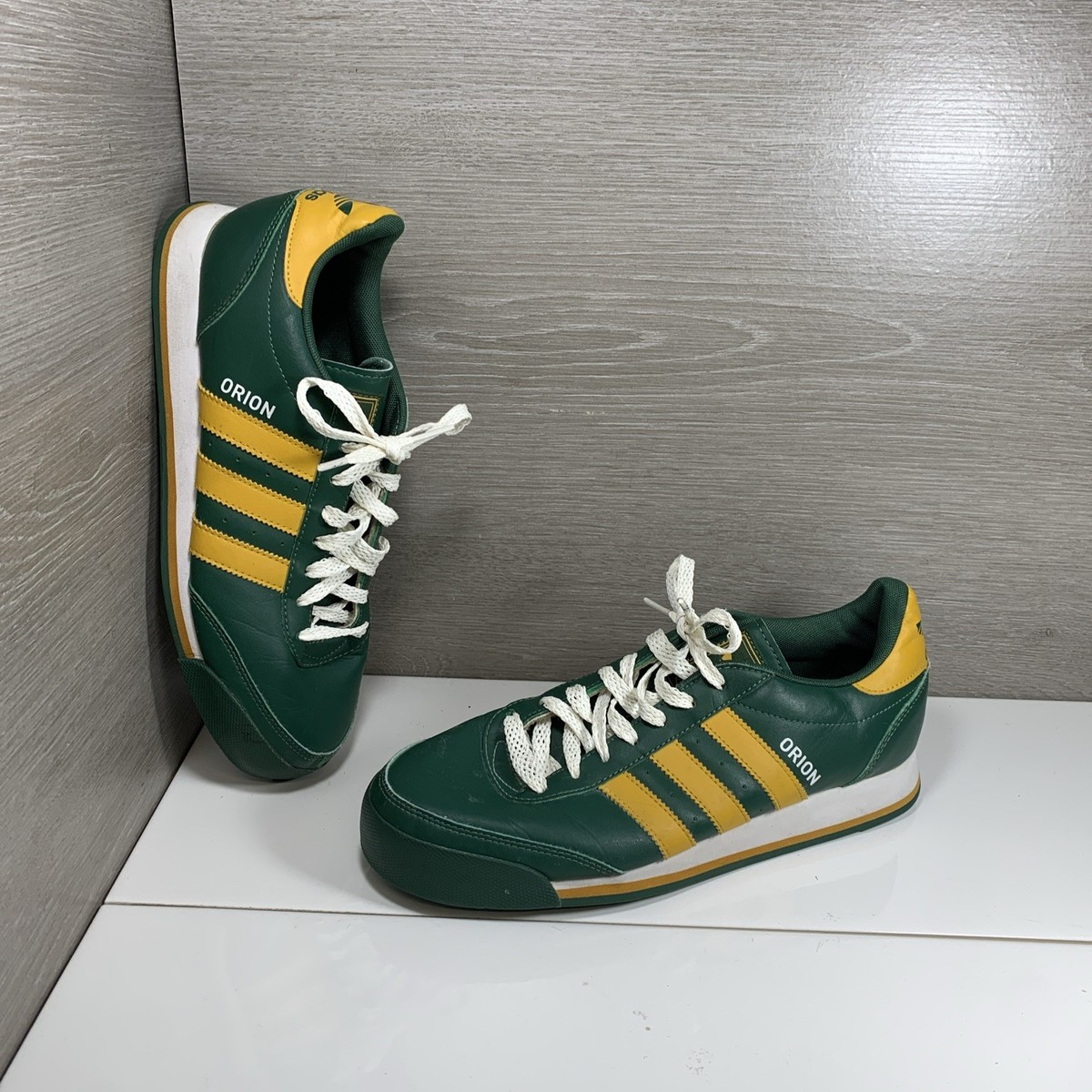 Size 8.5 adidas Orion 2 Green And Yellow Shoes Sneakers Rare HTF | eBay