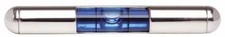 David Van Hagen Mens Spirit Level Tie Slide - Silver/Blue