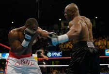 Danny Williams white trunks and Mike Tyson black trunks fights eac 2004 Photo 51