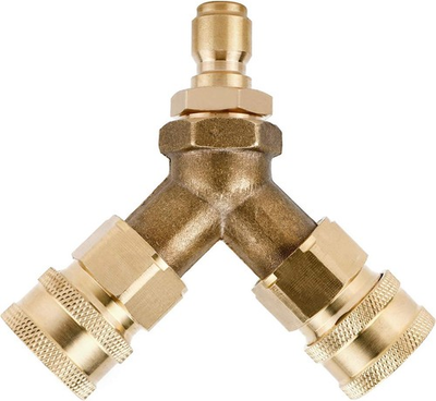 #ad Pressure Washer Tee 3 8quot; Fitting Splitter Coupler Quick Connect Power Washer $22.99
