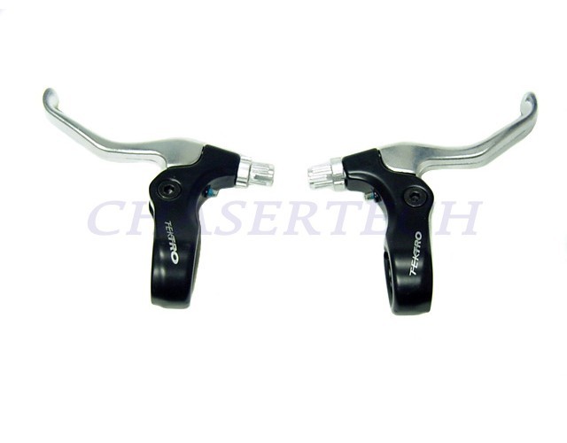 Bike Caliper / U Brake Levers Set Silver