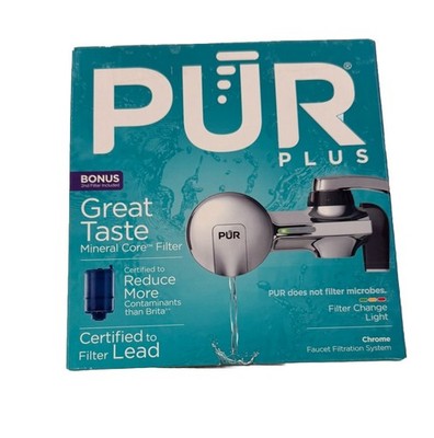 PUR Filtration PLUS Faucet Mount Water Purifier Filter System PFM400H Chrome
