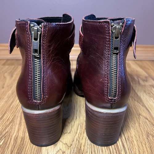 Freebird Women’s Size 11 Charlotte Wine Multicolor Leather Heels Ankle Straps - Picture 8 of 21