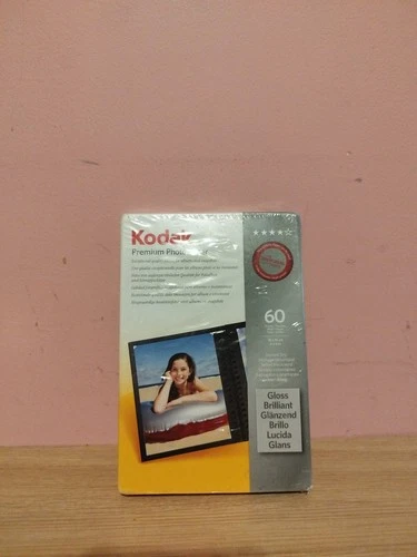 Kodak Premium Photo Paper 60 Sheets - Gloss - 4x6" - 3937752 - Instant Dry New