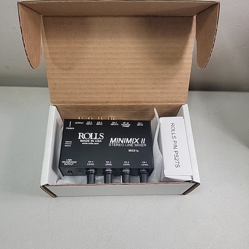 ELECTRONICS LOT ROLLS MX51s STEREO LINE MIXER SHURE PGA 48 MICROPHONE MORE AUDIO - Picture 10 of 23