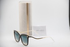 NEW JIMMY CHOO STEFF/S P4GI4 GREY GLITTER GOLD SUNGLASSES FRAMES 55-16