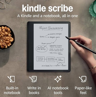 Kindle Scribe 16 GB with a 10.2  display, includes Basic Pen