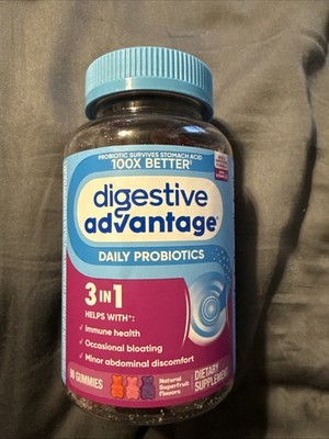 Digestive Advantage , Daily Probiotics Gummies, Natural Superfruit, 90 Gummies