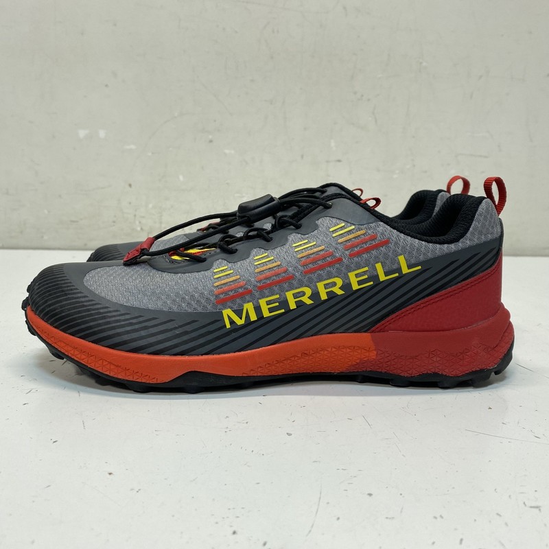 Merrell Moab Speed Grey Red Black Trail Running Hiking Shoes Men's Size 6