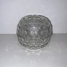 Sale Vintage Glass 1970's 2 Pc Votive Globe Fairy Lamp #2056 Fostoria American