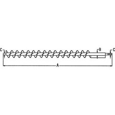 Rear Bottom Bin Cross Auger fits John Deere 8820 AH99636 AH103729