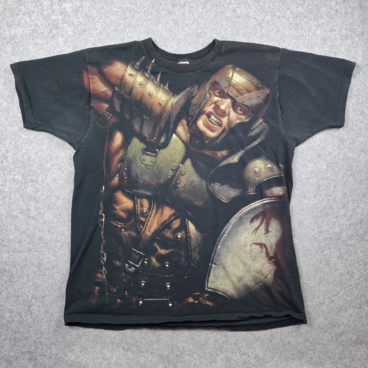T-shirt Rare Dungeons & Dragons "Staff Only" - Taille L, Imprimé Graphique, Coton, Neuf Avec étiquettes