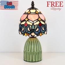Tiffany Lamp Stained Glass Mushroom Table Lamps 6X6X12.5 Inch