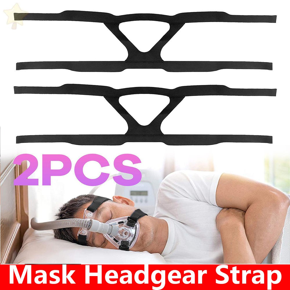 2x~Headgear~Full~Mask~Ventilator~CPAP~Headband~For~Respironics~Resmed~Strap~New