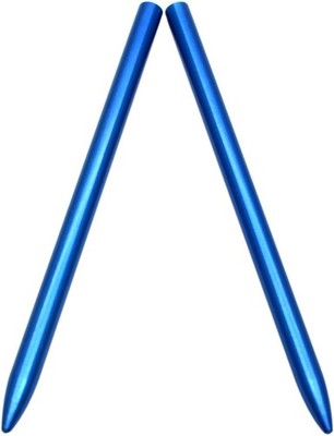 2pack of 3 1/2'' Aluminum 550 Paracord FID, Lacing, Stitching Needles (Blue)