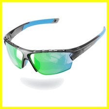 Polarized Sports Sunglasses for Men and Women Ideal for Cycling Fishing Runni...