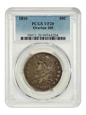 1810 50C PCGS VF20 (Overton-105) - Capped Bust Half Dollar