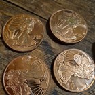 9 Copper .999 Fine Walking Liberty  Rounds Uncirculated total of 9 advp — photo 6