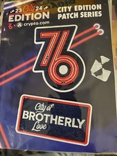 PHILADELPHIA 76ERS SIXERS JERSEY PATCH SERIES 2023-24 & City Of Brotherly Love 