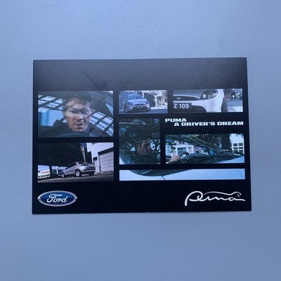 Ford Puma ''Steve McQueen'' Bumerang Werbepostkarte unbenutzt Promo Card