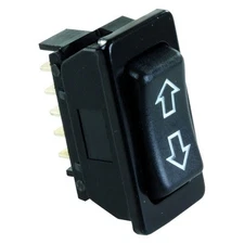 JR Products Black 12V DC 40A Labled Furniture Slide-Out Switch