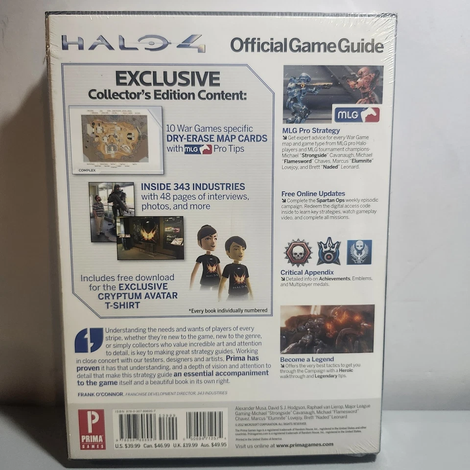 Halo 4 Collector's Edition : Prima Official Game Guide Brand New Sealed - Image 4 of 4