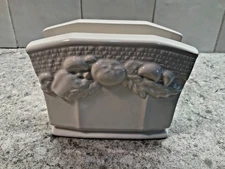 Vintage Himark Japan White Ceramic Napkin Holder