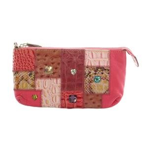 Michelangelo Pouch Rhinestone Patchwork Pink /Mi … - image 8