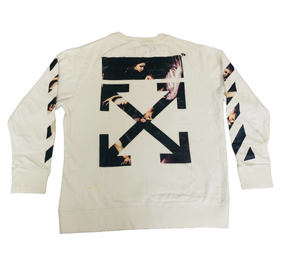 Off-White caravaggio Arrows by Virgil Abloh Men's White Pullover Size L